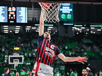 Pavel Savkov of Baskonia Vitoria-Gasteiz plays during the Euroleague, Round 17 match between Panathinaikos AKTOR Athens and Baskonia Vitoria...