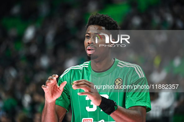 Kostas Antetokounmpo of Panathinaikos AKTOR Athens plays during the Euroleague, Round 17 match between Panathinaikos AKTOR Athens and Baskon...