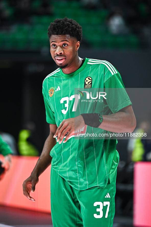 Kostas Antetokounmpo of Panathinaikos AKTOR Athens plays during the Euroleague, Round 17 match between Panathinaikos AKTOR Athens and Baskon...