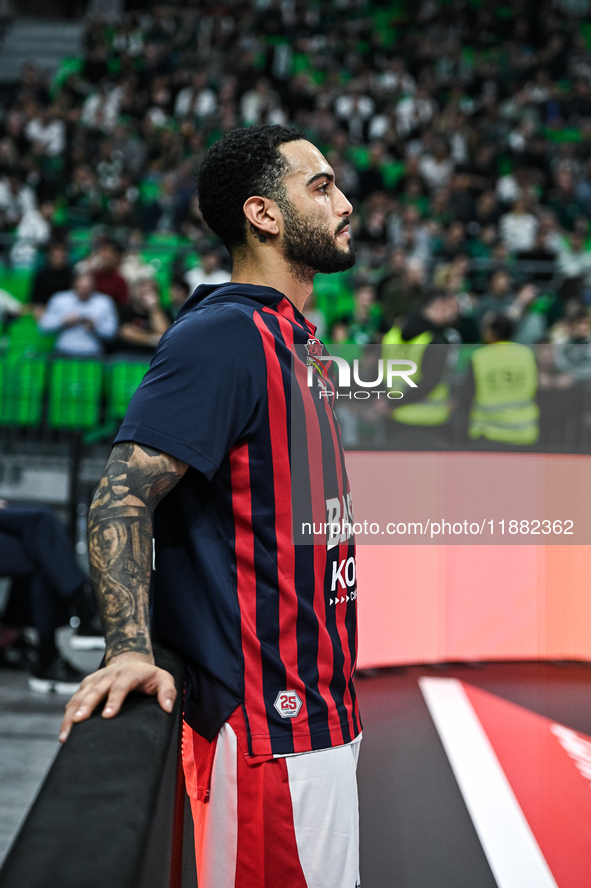 Markus Howard of Baskonia Vitoria-Gasteiz plays during the Euroleague, Round 17 match between Panathinaikos AKTOR Athens and Baskonia Vitori...