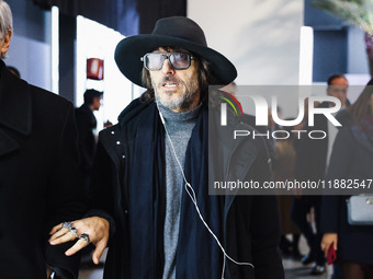 Giuseppe Cruciani attends the inauguration of the craft fair Artigiano in Fiera 2024 at Rho Fiera Milano in Milan, Italy, on November 30, 20...