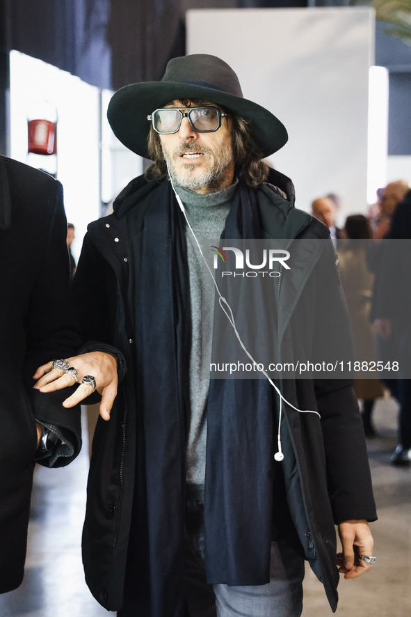 Giuseppe Cruciani attends the inauguration of the craft fair Artigiano in Fiera 2024 at Rho Fiera Milano in Milan, Italy, on November 30, 20...