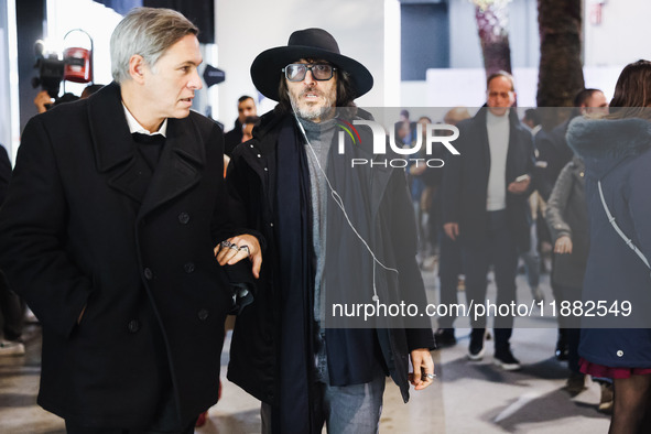 Giuseppe Cruciani attends the inauguration of the craft fair Artigiano in Fiera 2024 at Rho Fiera Milano in Milan, Italy, on November 30, 20...