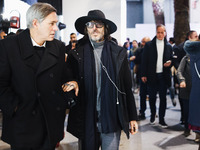 Giuseppe Cruciani attends the inauguration of the craft fair Artigiano in Fiera 2024 at Rho Fiera Milano in Milan, Italy, on November 30, 20...