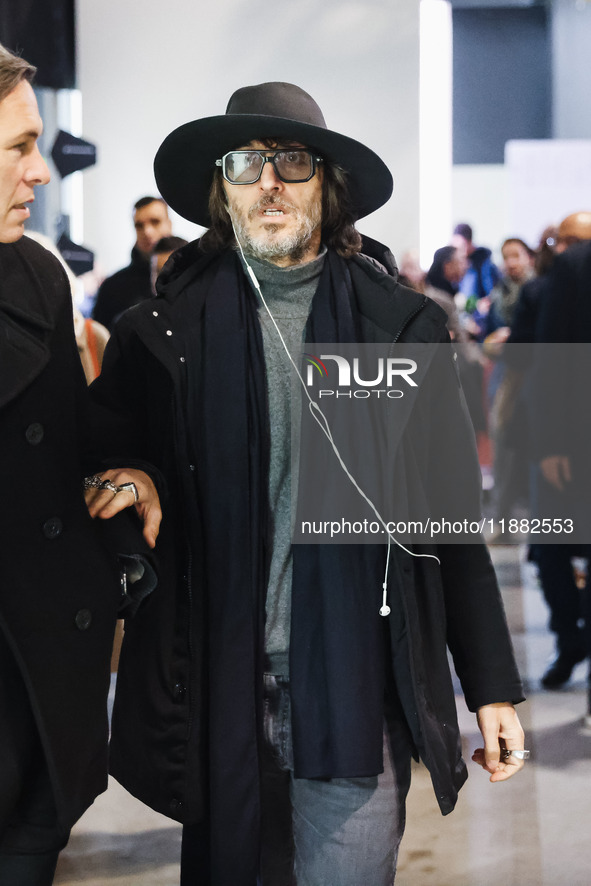 Giuseppe Cruciani attends the inauguration of the craft fair Artigiano in Fiera 2024 at Rho Fiera Milano in Milan, Italy, on November 30, 20...