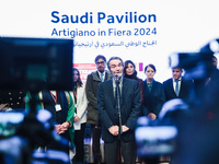 Attilio Fontana attends the inauguration of the craft fair Artigiano in Fiera 2024 at Rho Fiera Milano in Milan, Italy, on November 30, 2024...