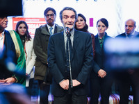 Attilio Fontana attends the inauguration of the craft fair Artigiano in Fiera 2024 at Rho Fiera Milano in Milan, Italy, on November 30, 2024...