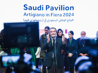 Attilio Fontana attends the inauguration of the craft fair Artigiano in Fiera 2024 at Rho Fiera Milano in Milan, Italy, on November 30, 2024...