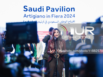 Daniela Santanche attends the inauguration of the craft fair Artigiano in Fiera 2024 at Rho Fiera Milano in Milan, Italy, on November 30, 20...