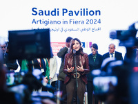 Daniela Santanche attends the inauguration of the craft fair Artigiano in Fiera 2024 at Rho Fiera Milano in Milan, Italy, on November 30, 20...