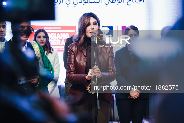 Daniela Santanche attends the inauguration of the craft fair Artigiano in Fiera 2024 at Rho Fiera Milano in Milan, Italy, on November 30, 20...