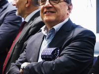 Romano La Russa attends the ceremony for the traditional exchange of Christmas greetings with the press at Palazzo Lombardia in Milan, Italy...