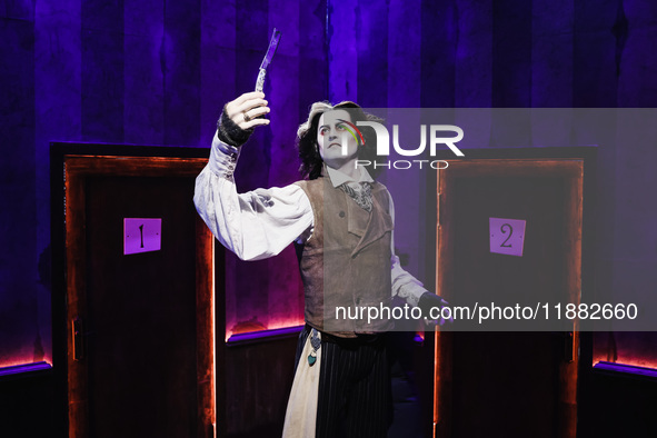 A view of a Sweeney Todd: The Demon Barber of Fleet Street installation during the opening of the immersive exhibition Tim Burton's Labyrint...