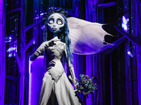 A view of a Corpse Bride installation during the opening of the immersive exhibition Tim Burton's Labyrinth at the Fabbrica del Vapore in Mi...