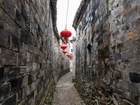 View of Qiantong Ancient Town, the largest settlement of the Tong surname in Jiangnan, Ningbo, Zhejiang province, China, on April 14, 2020....