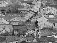 View of Qiantong Ancient Town, the largest settlement of the Tong surname in Jiangnan, Ningbo, Zhejiang province, China, on April 14, 2020....