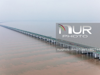 View of the Hangzhou Bay Bridge in Ningbo, Zhejiang province, China, on June 20, 2023. (