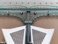 View of the Hangzhou Bay Bridge in Ningbo, Zhejiang province, China, on June 20, 2023. (