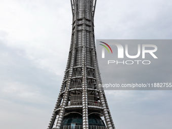 View of the Hangzhou Bay Bridge in Ningbo, Zhejiang province, China, on June 20, 2023. (