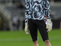 Odysseas Vlachodimos of Newcastle United warms up during the Carabao Cup Quarter Final match between Newcastle United and Brentford at St. J...