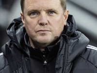 Newcastle United manager Eddie Howe is seen during the Carabao Cup Quarter Final match between Newcastle United and Brentford at St. James's...