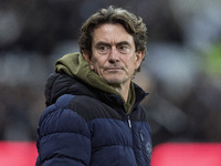 Brentford manager Thomas Frank is seen during the Carabao Cup Quarter Final match between Newcastle United and Brentford at St. James's Park...