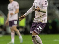 Fabio Carvalho of Brentford is seen in action during the Carabao Cup Quarter Final match between Newcastle United and Brentford at St. James...