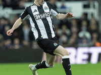 Anthony Gordon of Newcastle United plays during the Carabao Cup Quarter Final match between Newcastle United and Brentford at St. James's Pa...