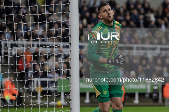 Martin Dubravka of Newcastle United is seen during the Carabao Cup Quarter Final match between Newcastle United and Brentford at St. James's...