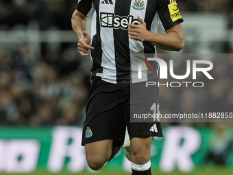 William Osula of Newcastle United is seen in action during the Carabao Cup Quarter Final match between Newcastle United and Brentford at St....