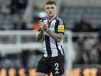 Kieran Trippier of Newcastle United applauds the fans after the Carabao Cup Quarter Final match between Newcastle United and Brentford at St...