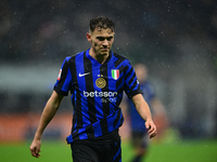 Kristjan Aslani of Inter Milan looks on during the Coppa Italia Frecciarossa match between Inter Milan and Udinese Calcio at Giuseppe Meazza...