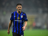 Kristjan Aslani of Inter Milan looks on during the Coppa Italia Frecciarossa match between Inter Milan and Udinese Calcio at Giuseppe Meazza...