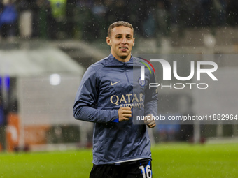 Davide Frattesi plays during the Coppa Italia match between FC Internazionale and Udinese Calcio at Giuseppe Meazza Stadium in Milano, Italy...