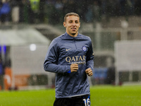 Davide Frattesi plays during the Coppa Italia match between FC Internazionale and Udinese Calcio at Giuseppe Meazza Stadium in Milano, Italy...