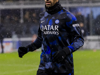 Mehdi Taremi plays during the Coppa Italia match between FC Internazionale and Udinese Calcio at Giuseppe Meazza Stadium in Milano, Italy, o...