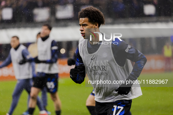 Tajon Buchanan plays during the Coppa Italia match between FC Internazionale and Udinese Calcio at Giuseppe Meazza Stadium in Milano, Italy,...