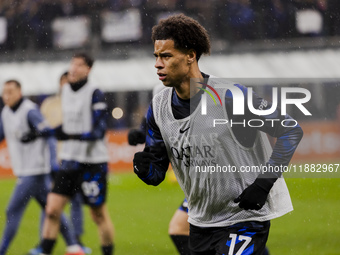 Tajon Buchanan plays during the Coppa Italia match between FC Internazionale and Udinese Calcio at Giuseppe Meazza Stadium in Milano, Italy,...