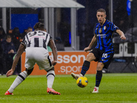 Davide Frattesi plays during the Coppa Italia match between FC Internazionale and Udinese Calcio at Giuseppe Meazza Stadium in Milano, Italy...