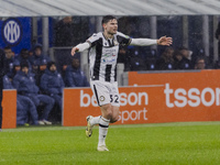 Jurgen Ekkelenkamp plays during the Coppa Italia match between FC Internazionale and Udinese Calcio in Milano, Italy, on December 19, 2024,...