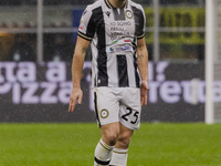 Jesper Karlstrom plays during the Coppa Italia match between FC Internazionale and Udinese Calcio at Giuseppe Meazza Stadium in Milano, Ital...