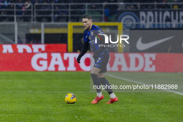 Piotr Zielinski plays during the Coppa Italia match between FC Internazionale and Udinese Calcio at Giuseppe Meazza Stadium in Milano, Italy...