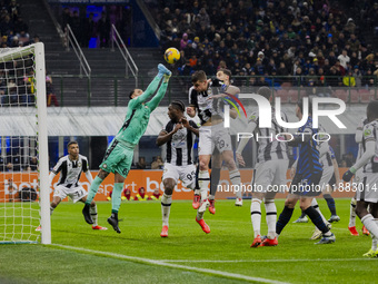 Edoardo Piana plays during the Coppa Italia match between FC Internazionale and Udinese Calcio at Giuseppe Meazza Stadium in Milano, Italy,...