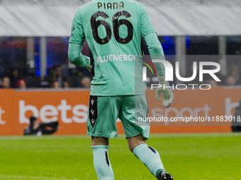 Edoardo Piana plays during the Coppa Italia match between FC Internazionale and Udinese Calcio at Giuseppe Meazza Stadium in Milano, Italy,...