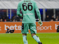 Edoardo Piana plays during the Coppa Italia match between FC Internazionale and Udinese Calcio at Giuseppe Meazza Stadium in Milano, Italy,...