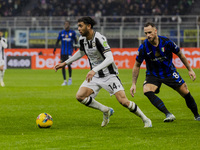 Arthur Atta plays during the Coppa Italia match between FC Internazionale and Udinese Calcio at Giuseppe Meazza Stadium in Milano, Italy, on...