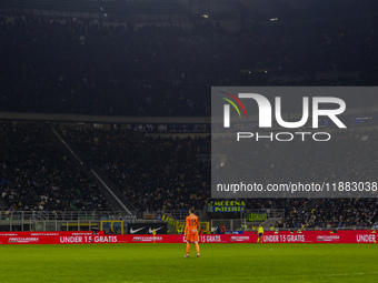 Josep Martinez plays during the Coppa Italia match between FC Internazionale and Udinese Calcio in Milano, Italy, on December 19, 2024, at G...