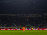 Josep Martinez plays during the Coppa Italia match between FC Internazionale and Udinese Calcio in Milano, Italy, on December 19, 2024, at G...