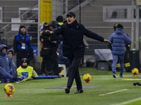 Simone Inzaghi participates in the Coppa Italia match between FC Internazionale and Udinese Calcio at Giuseppe Meazza Stadium in Milano, Ita...