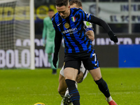 Piotr Zielinski plays during the Coppa Italia match between FC Internazionale and Udinese Calcio at Giuseppe Meazza Stadium in Milano, Italy...